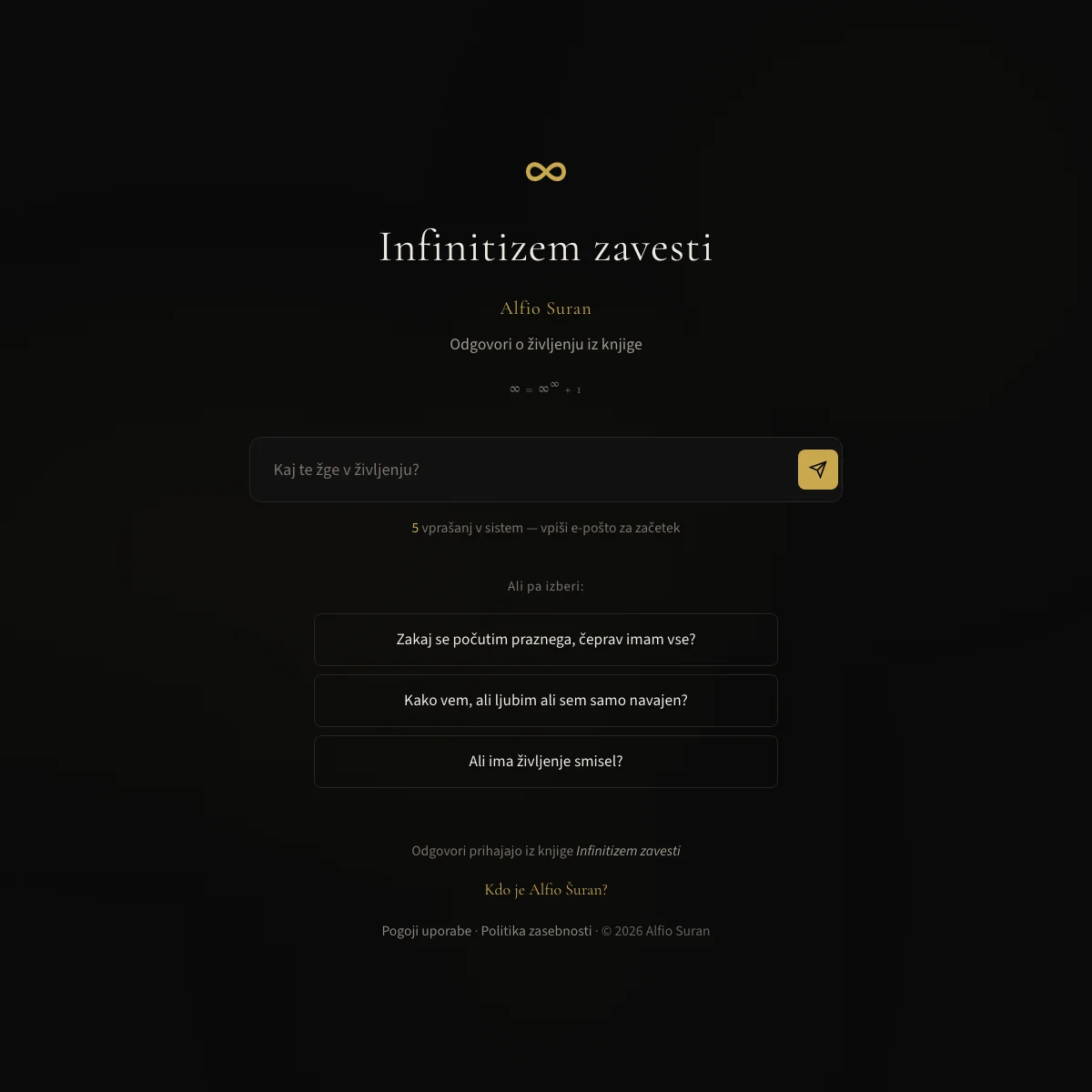 Infinitizem zavesti